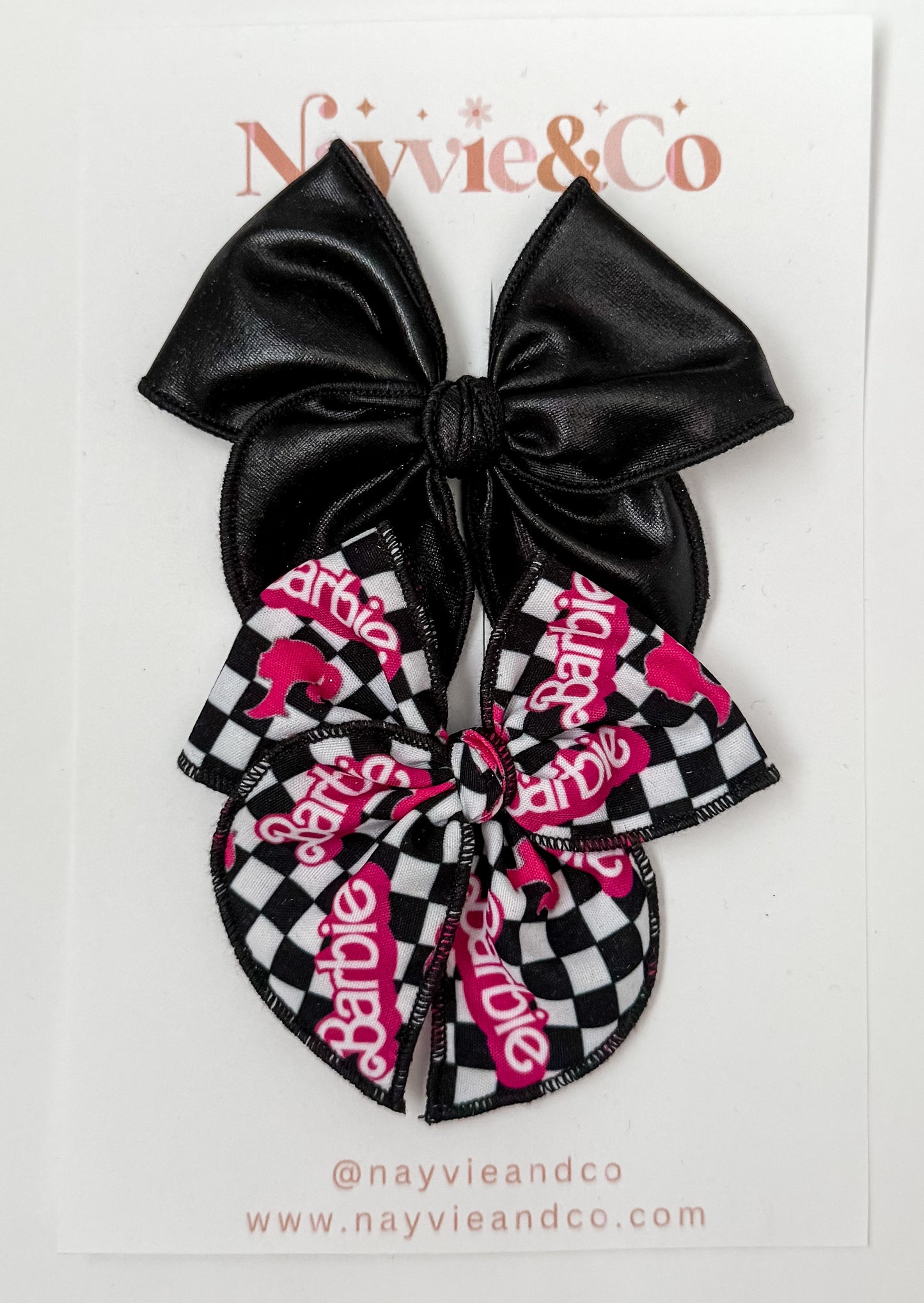 RTS MINI BARBIE/BLACK PLEATHER Set