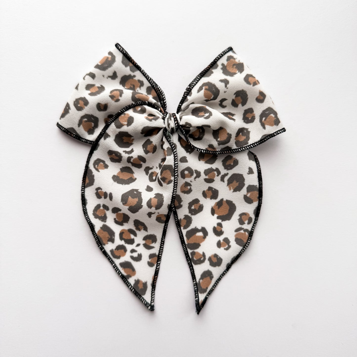 White Leopard Fable Bow