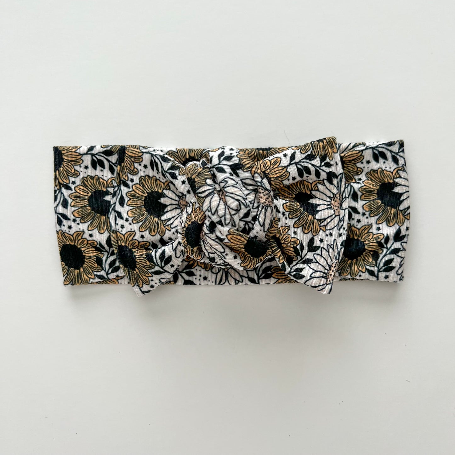 RTS RIBBED Sunflower Knotted Headwrap