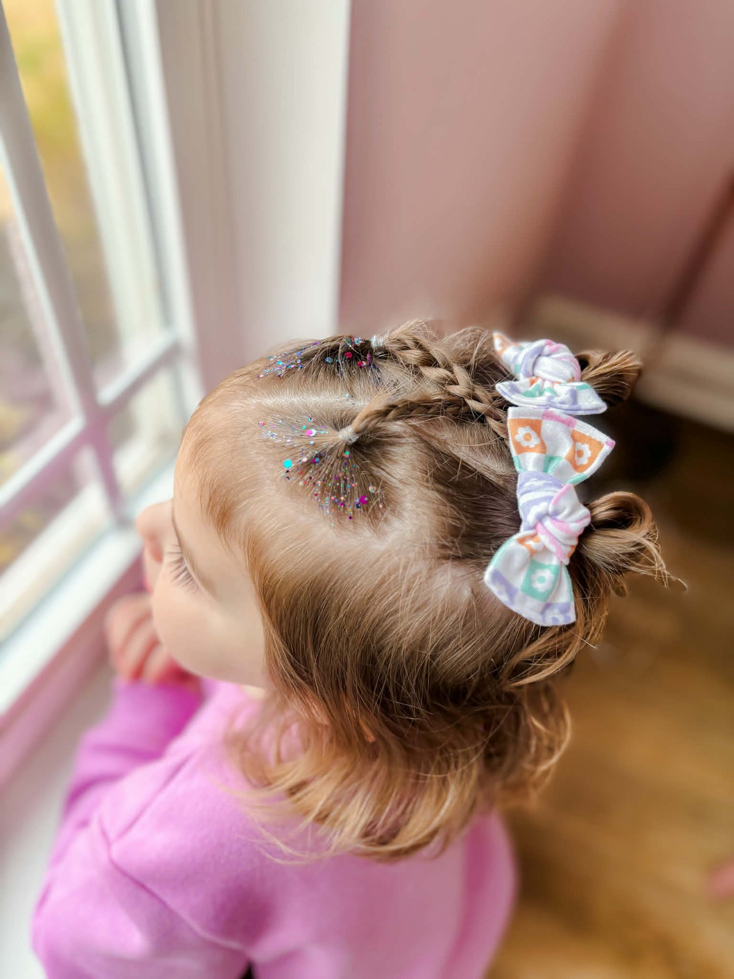 DAISY CHECK KNOTTED PIGGY SET