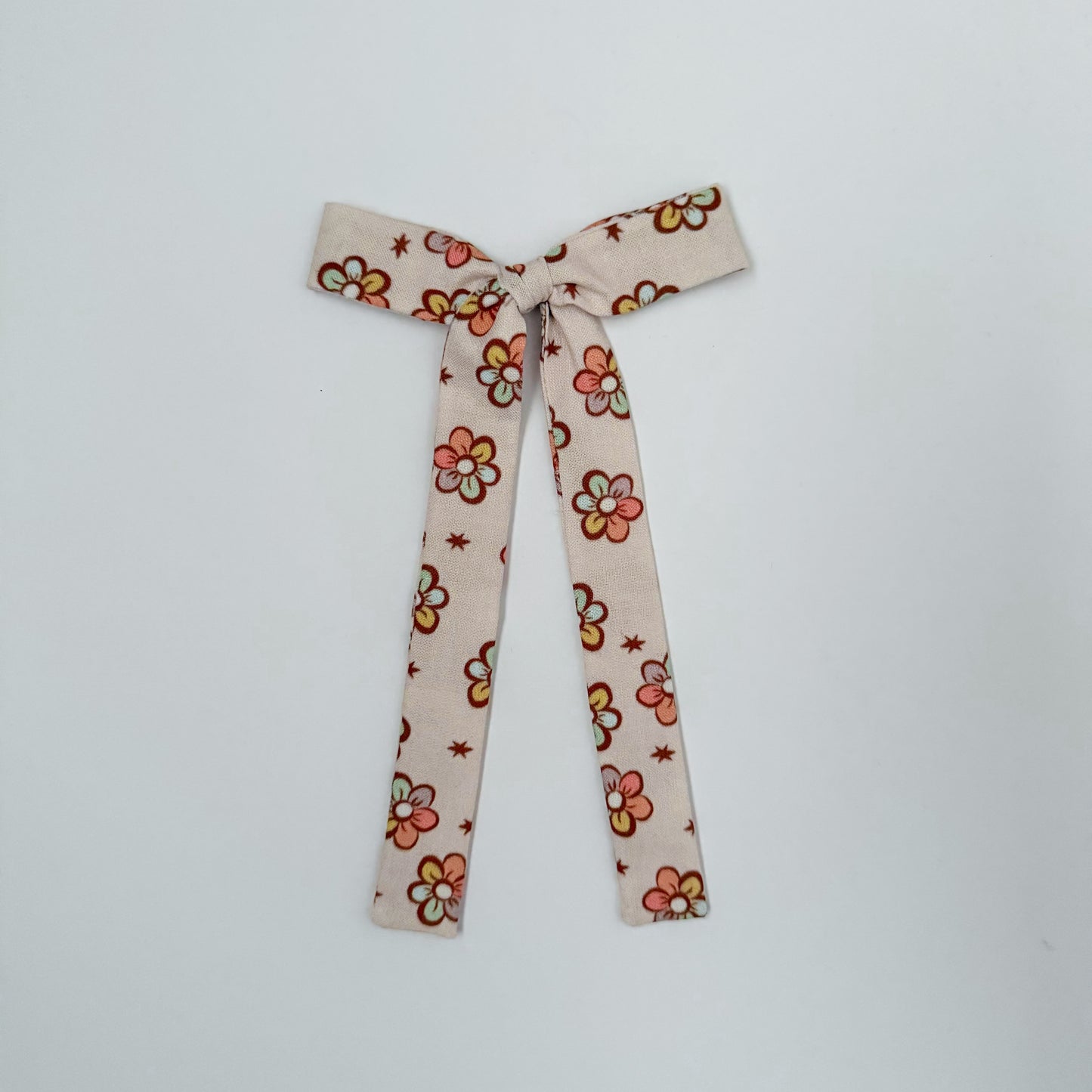 RTS Rainbow Daisy Long Tail Bow