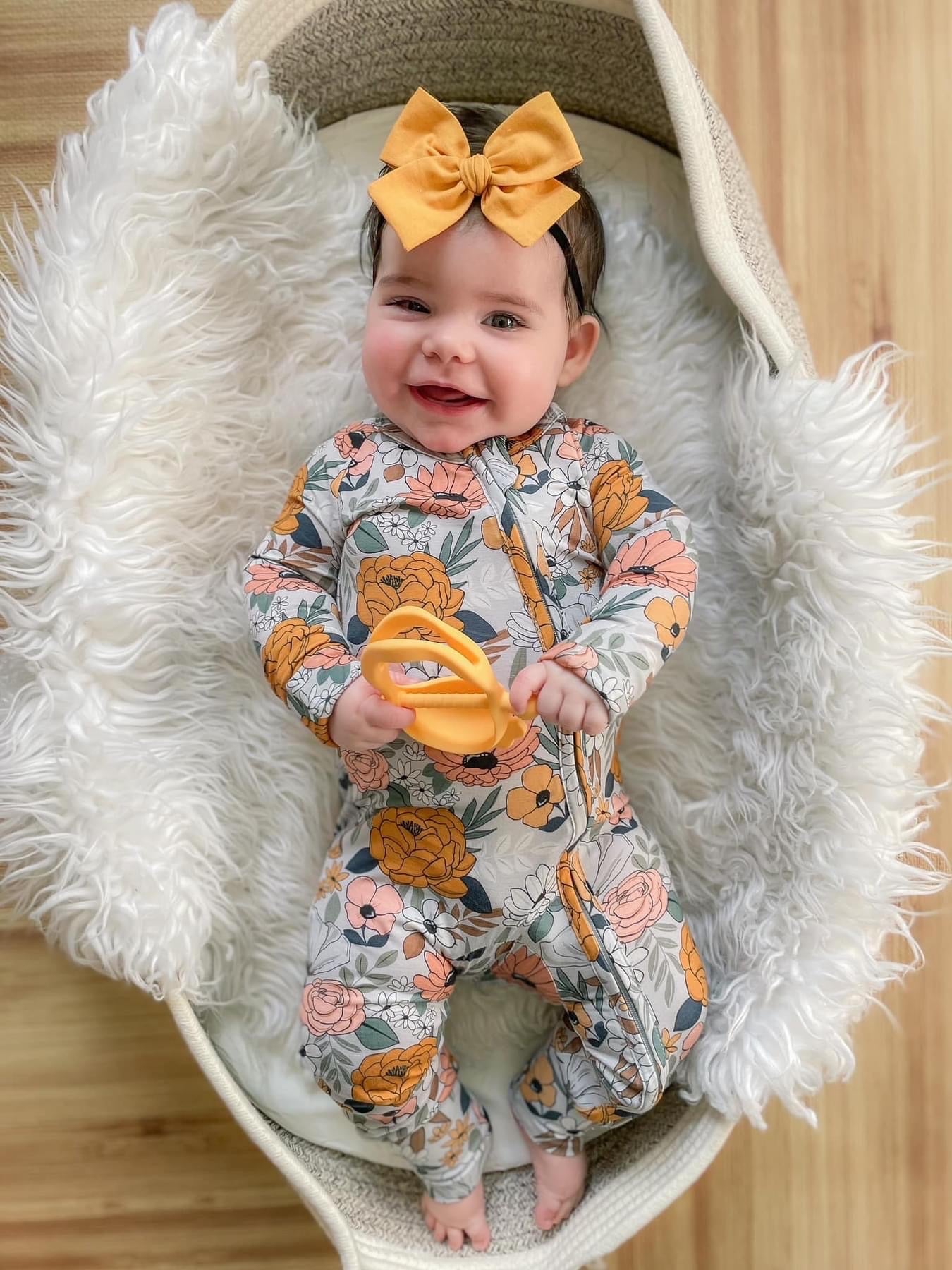 Mustard Hand-tied Bow
