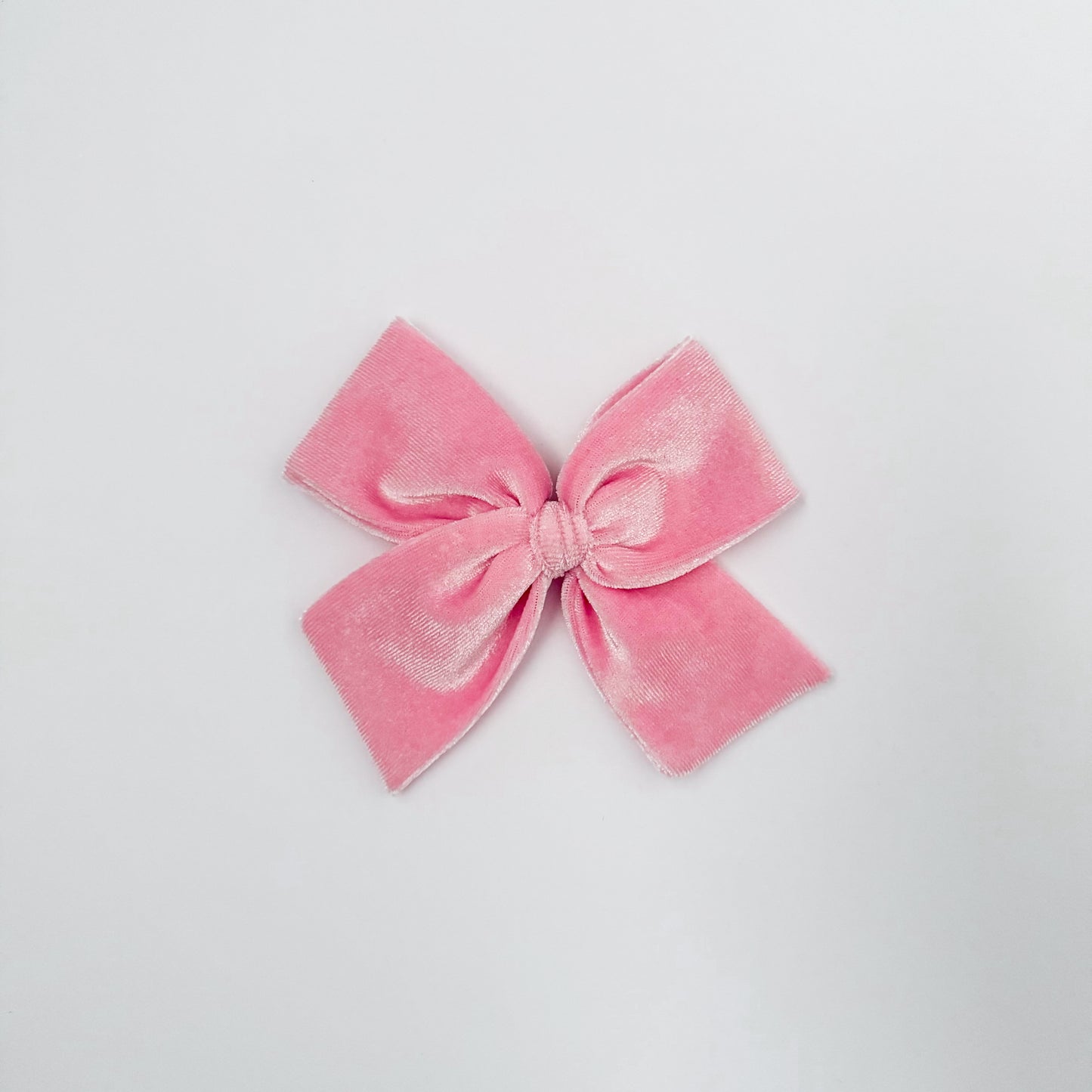Light Pink Velvet Hand-tied Bow
