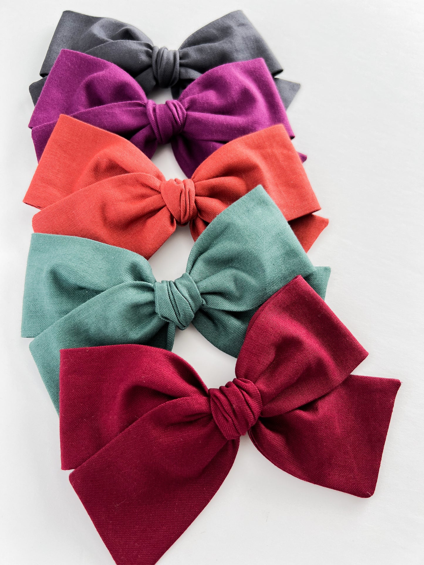 Plum Hand-tied Bow
