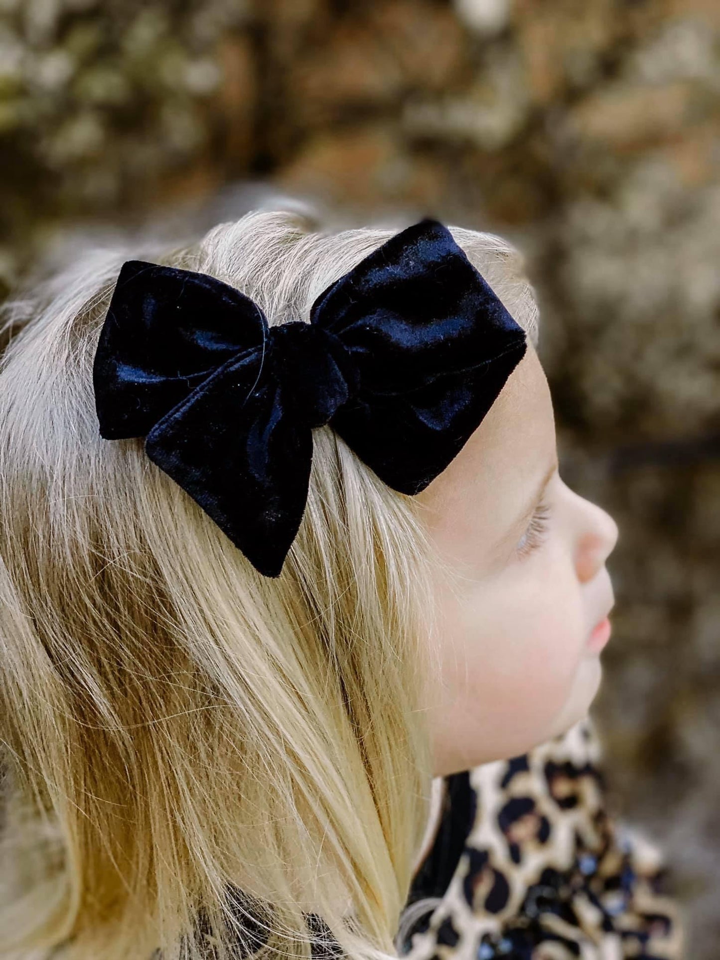Black Velvet Hand-tied Bow
