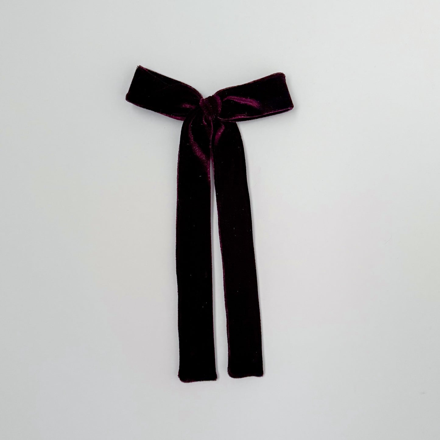 Brown Velvet Long Tail Bow