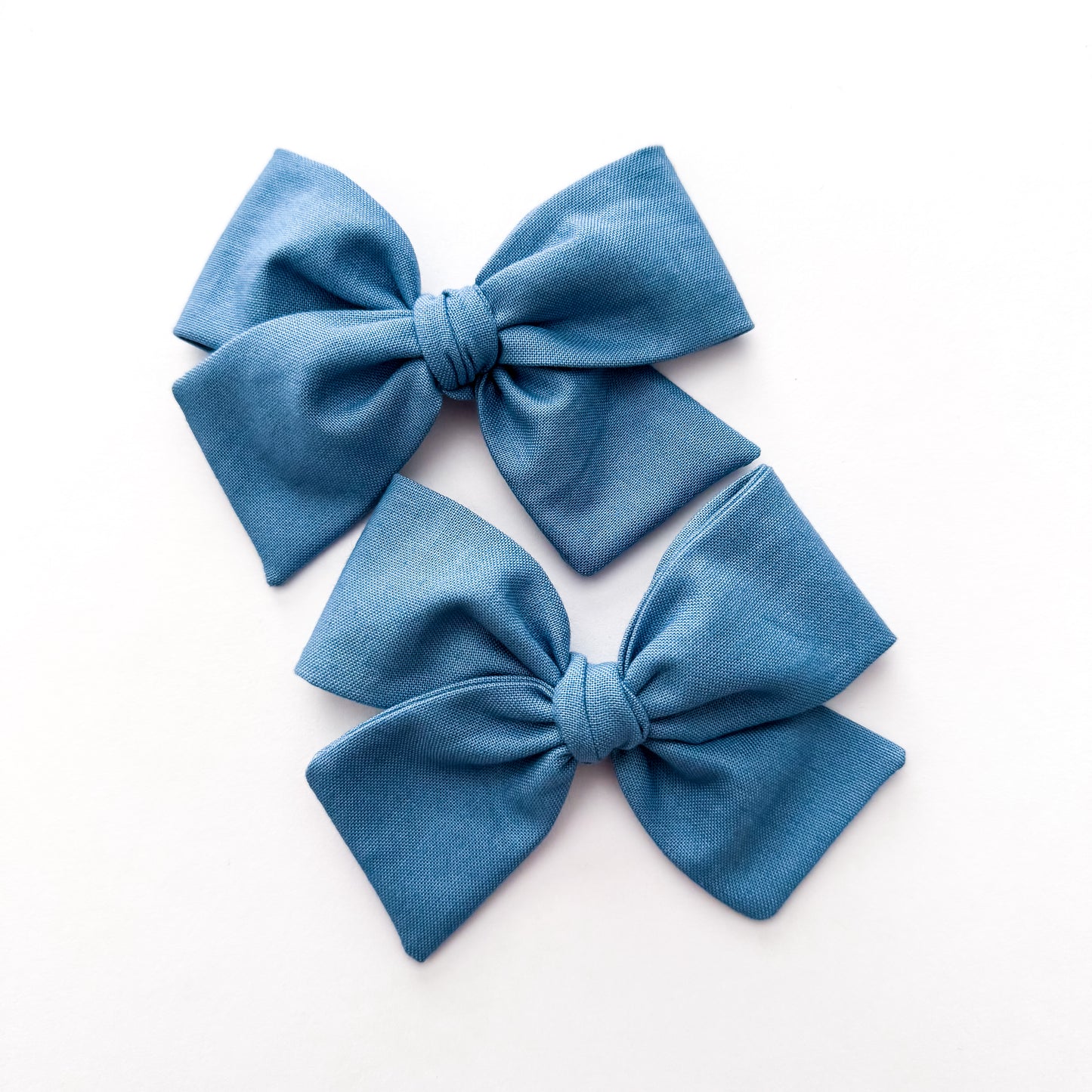 Dusty Blue Hand-tied Bow