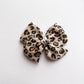 Leopard Gauze Hand-tied Bow