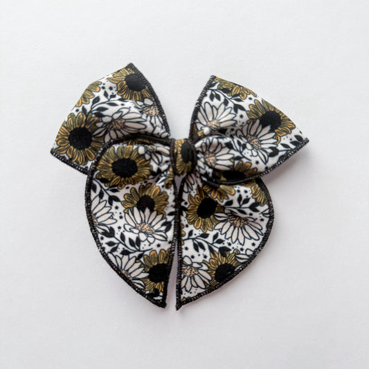 RTS MINI - Left Clip Sunflower Fable Bow
