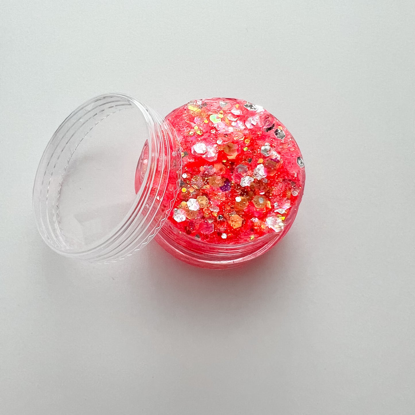 Zesty Peach Glitter Gel