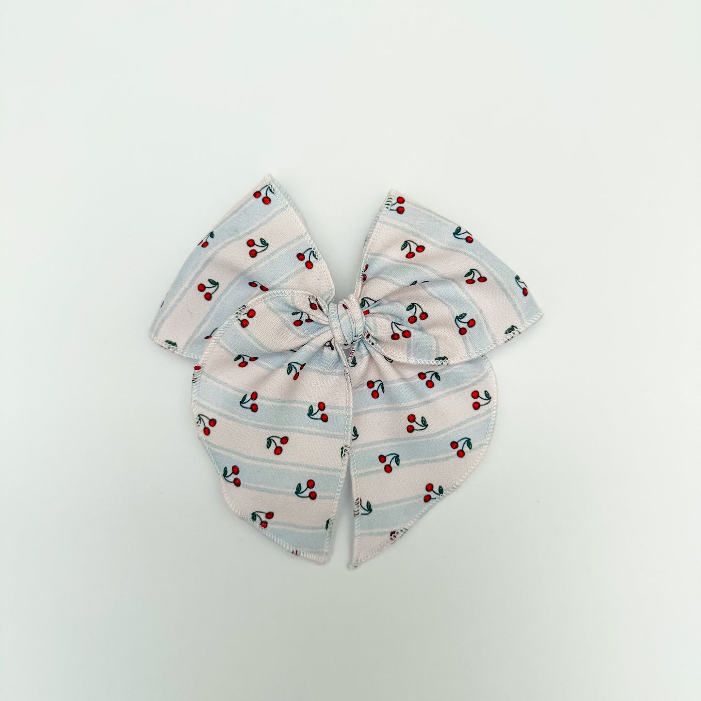 Cherry Stripes Fable Bow