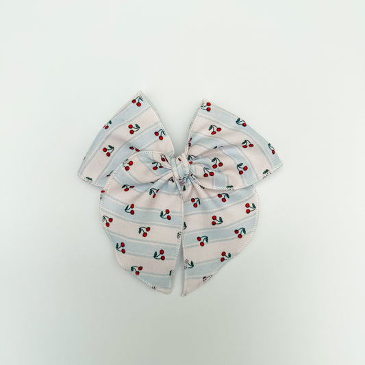 Cherry Stripes Fable Bow