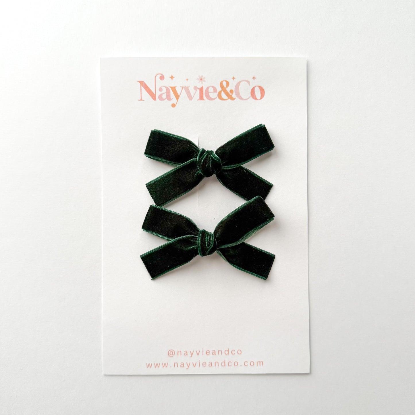 EVERGREEN Velvet Ribbon Piggy Set