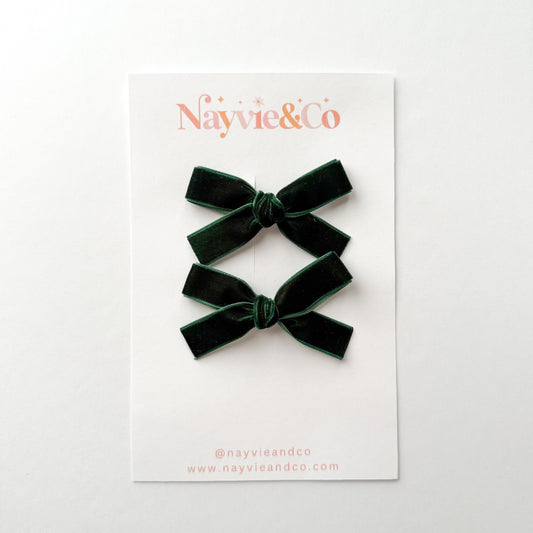 EVERGREEN Velvet Ribbon Piggy Set