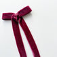 Rouge Velvet Long Tail Bow