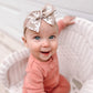 Neutral Daisies Hand-tied Bow