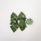 Green Daisy Hand-tied Bow