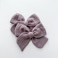 Dusty Purple Gauze Hand-tied Bow