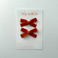 PUMPKIN Velvet Ribbon Piggy Set