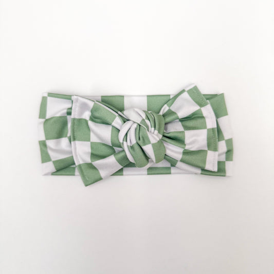 Spring Green Knotted Headwrap
