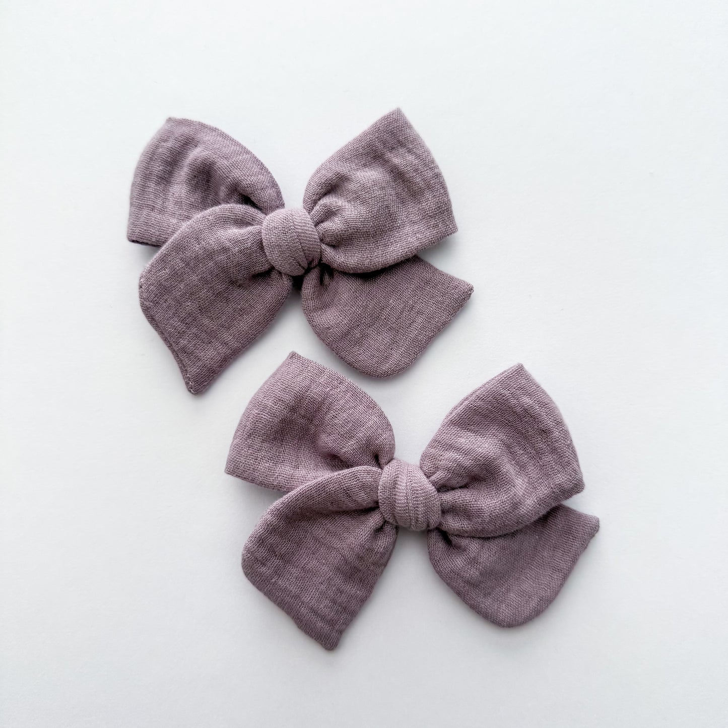 Dusty Purple Gauze Hand-tied Bow