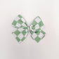 Spring Green Check Hand-tied Bow