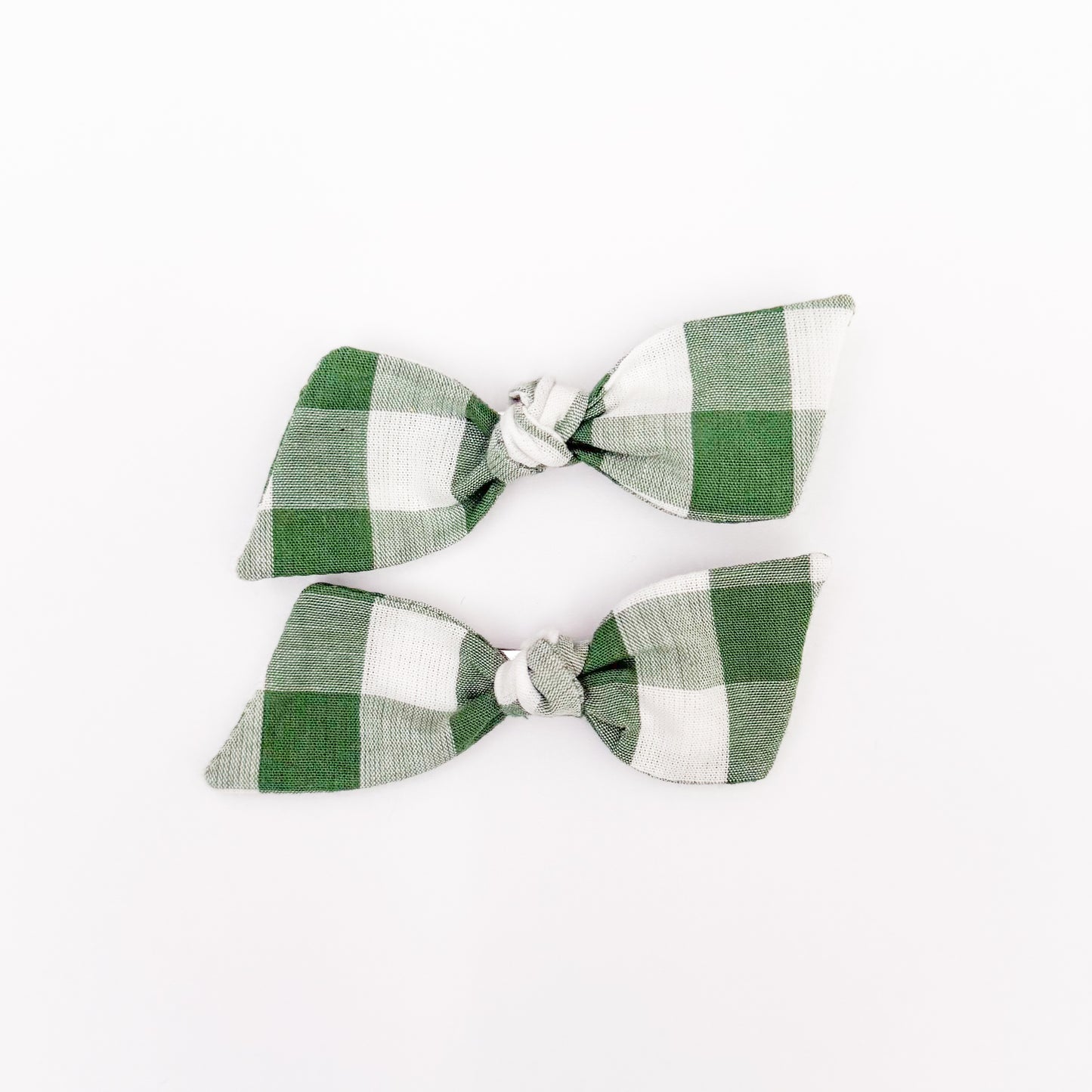 Green Gingham Twist Piggy Set