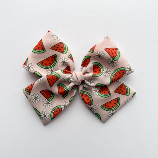 Watermelon Slices Hand-tied Bow