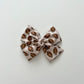 RTS OVERSIZE Leopard Footballs Hand-tied Bow