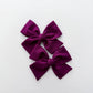 Plum Hand-tied Bow