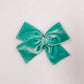 Seafoam Velvet Hand-tied Bow