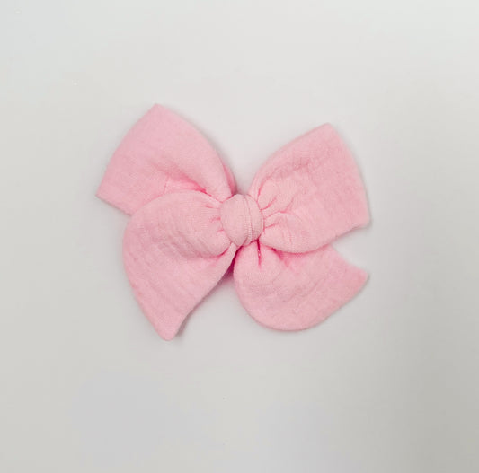 Light Pink Gauze Hand-tied Bow