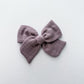 Dusty Purple Gauze Hand-tied Bow