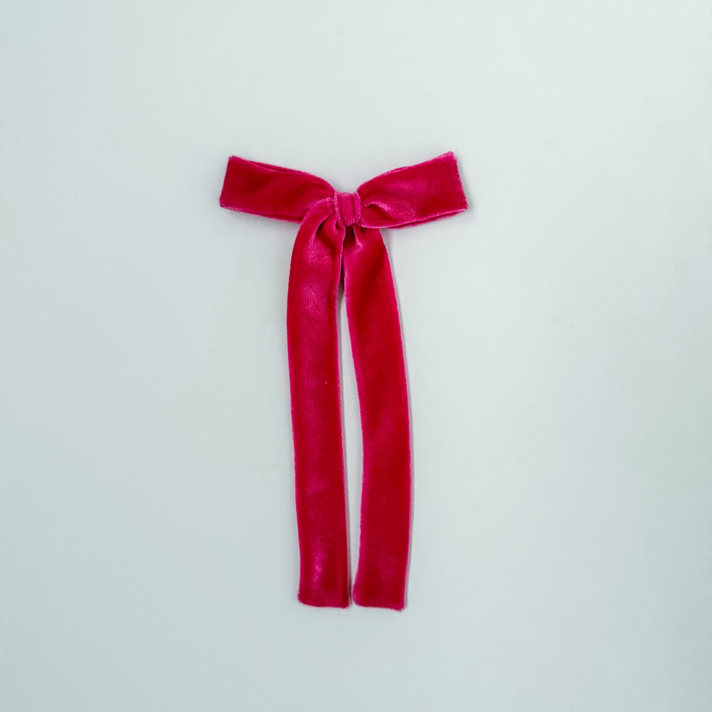 Party Pink Velvet Long Tail Bow
