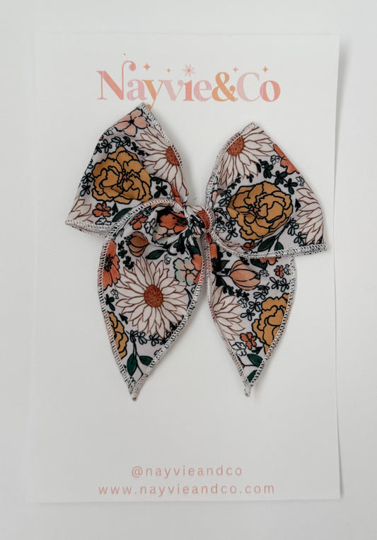 RTS Small Fall Floral Fable Bow