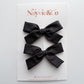Charcoal Schoolgirl Bow