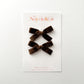 CHOCOLATE Velvet Ribbon Piggy Set
