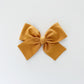 Mustard Hand-tied Bow