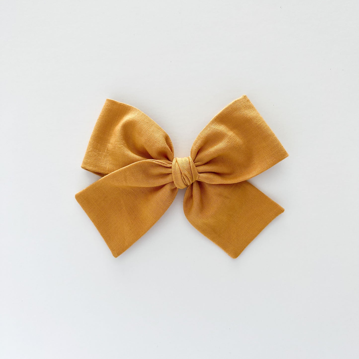 Mustard Hand-tied Bow