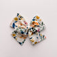 Watercolor Floral Hand-tied Bow