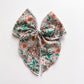 Blue Floral Fable Bow