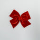 Rust Velvet Hand-tied Bow