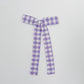 Lavender Gingham Long Tail Bow