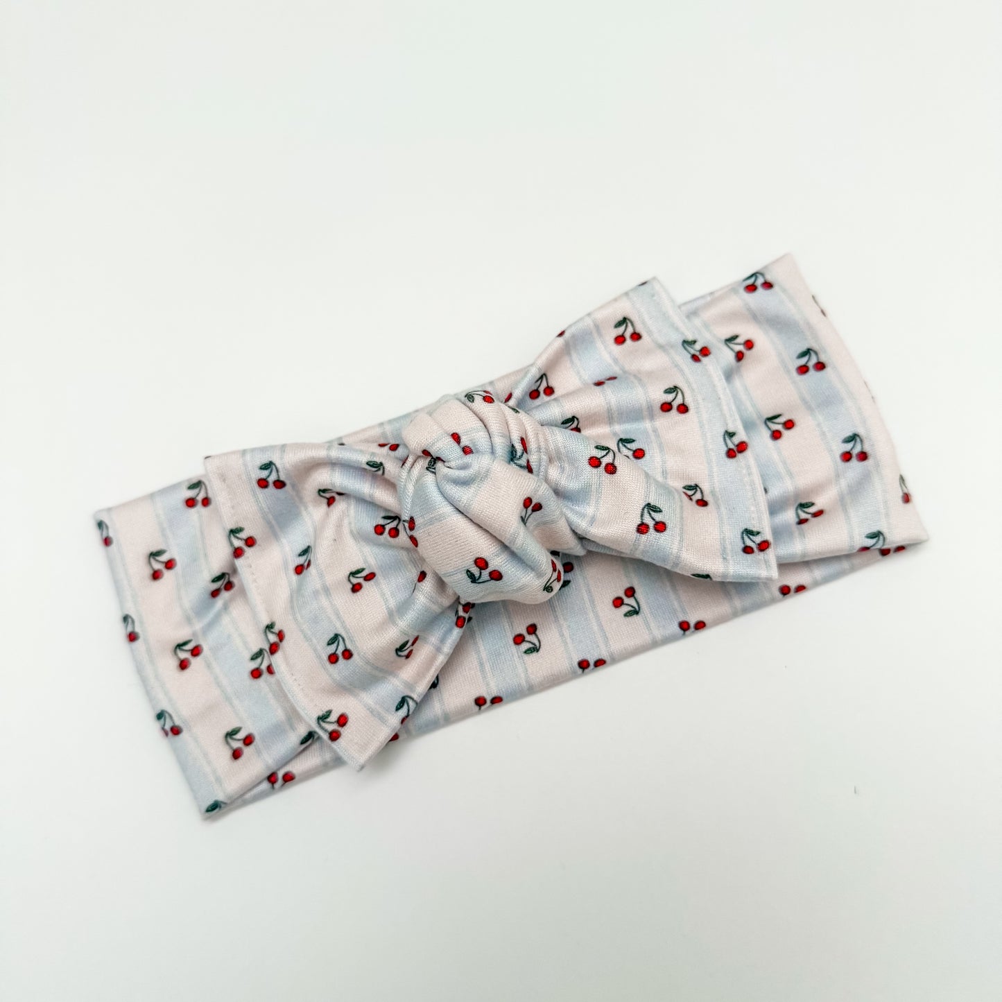 Cherry Stripes Knotted Headwrap