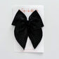 Black Glitter Velvet Fable Bow