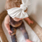 White Ribbed Chunky Knotted Headwrap