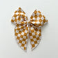 Mustard Check Fable Bow