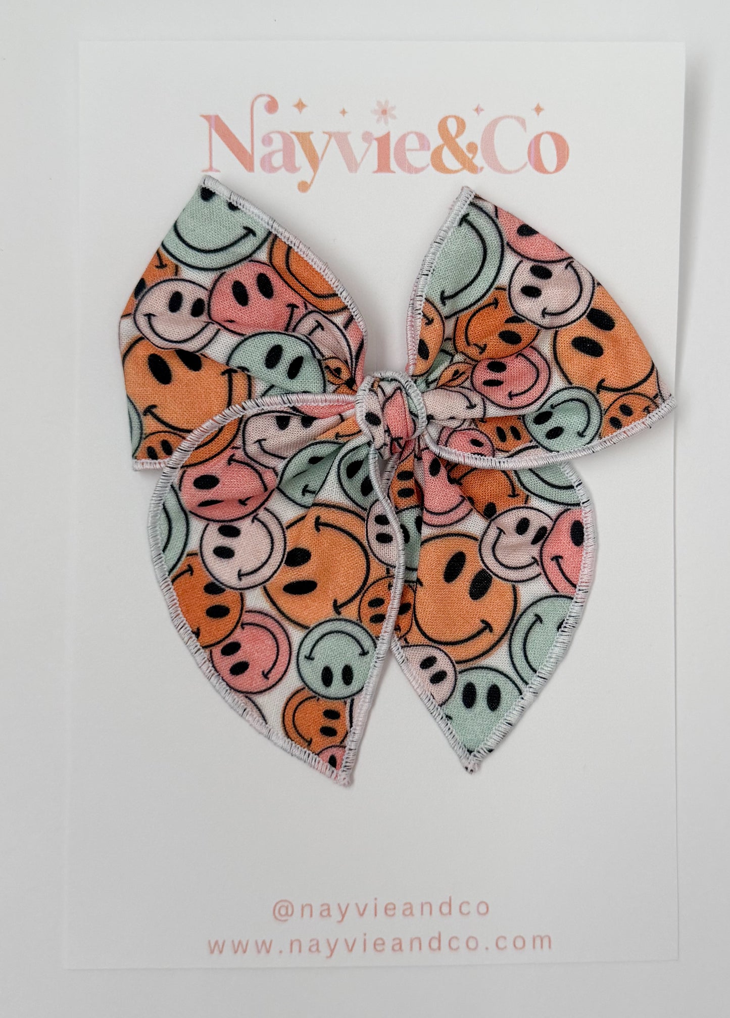 RTS Small Bright Smileys Fable Bow