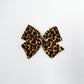 Leopard Velvet Hand-tied Bow