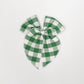 Green Gingham Fable Bow